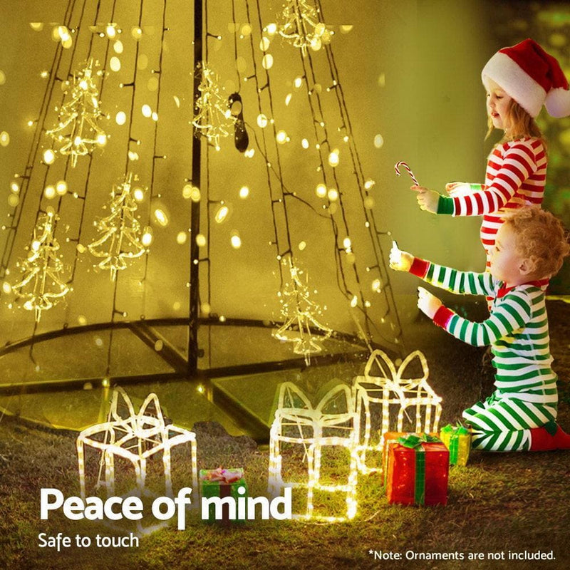 Jingle Jollys 3.6M LED Christmas Tree Lights Xmas 400pc LED 