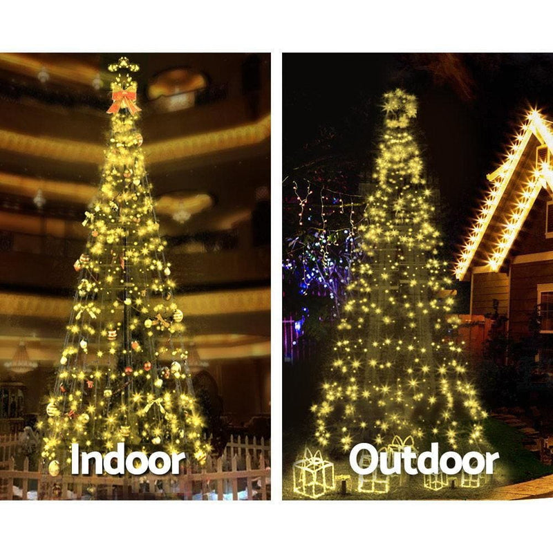 Jingle Jollys 3.6M LED Christmas Tree Lights Xmas 400pc LED 