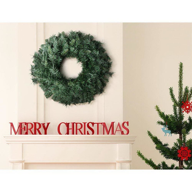 Jingle Jollys 60cm Christmas Wreath - Green - Occasions > 