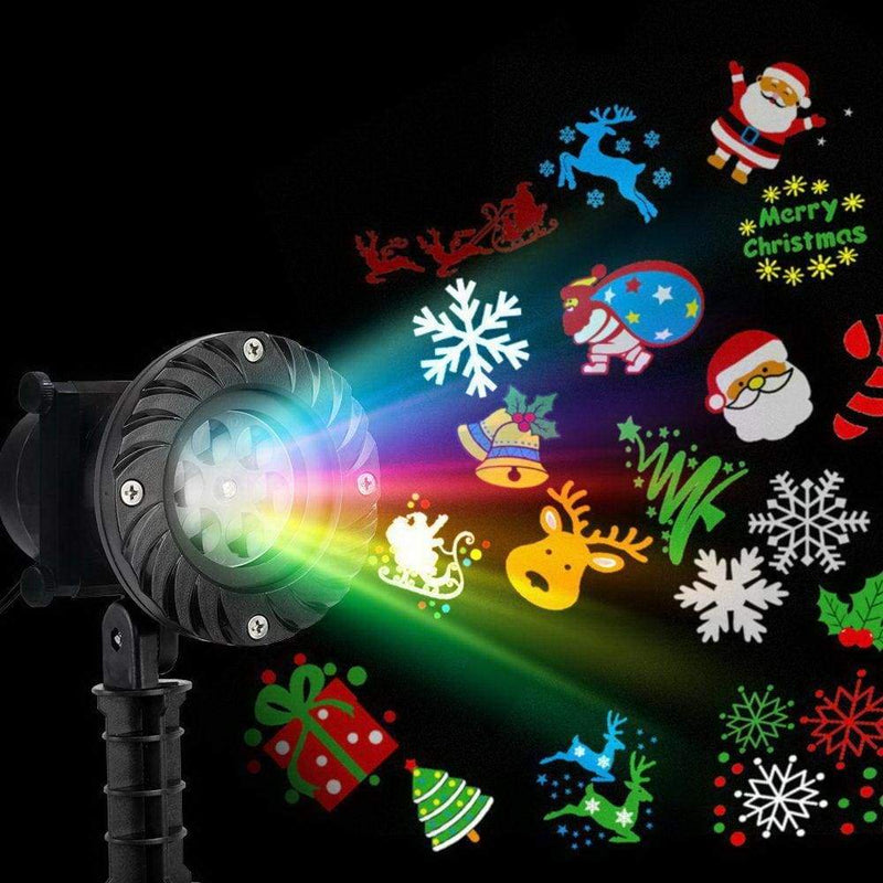 Jingle Jollys Pattern LED Laser Landscape Projector Light 