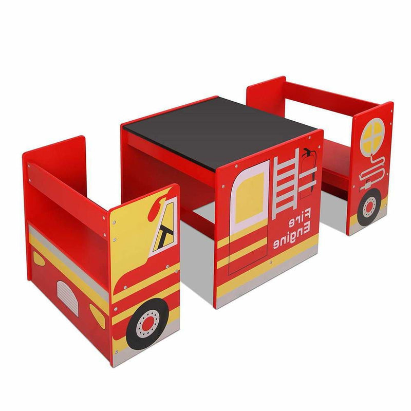 Keezi Kids Fire Truck Table & Chair Set - Baby & Kids > Kids