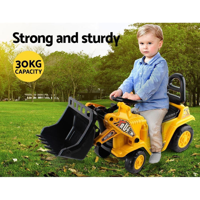 Keezi Kids Ride On Bulldozer - Yellow - Baby & Kids > Cars