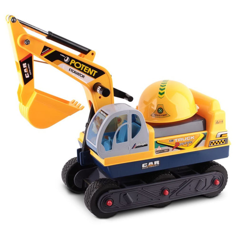 Keezi Kids Ride On Excavator - Yellow - Baby & Kids > Cars