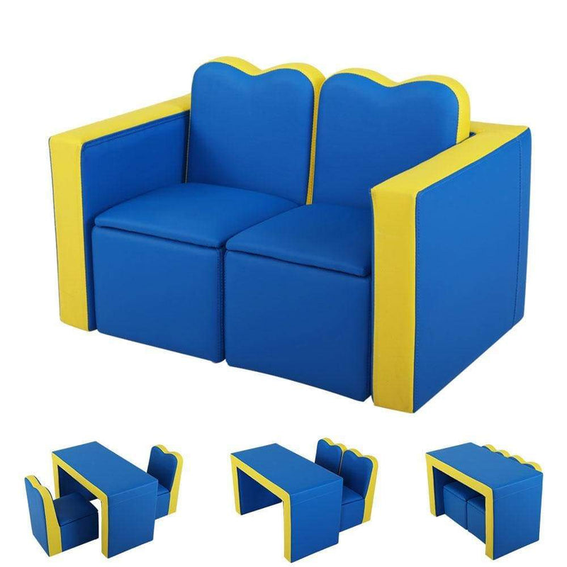 Keezi Kids Sofa Armchair Children Table Chair Couch PU 