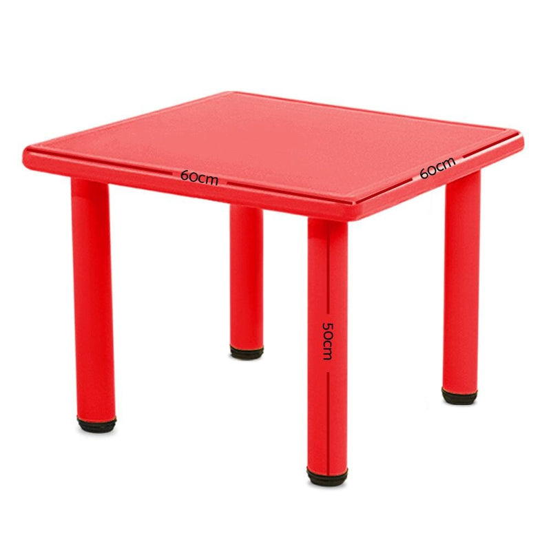 Keezi Kids Table Study Desk Children Furniture Plastic Red -