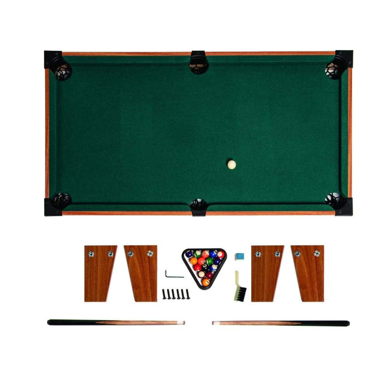 Kids Mini Billiard Table Game Toy Wooden Snooker Pool Home 