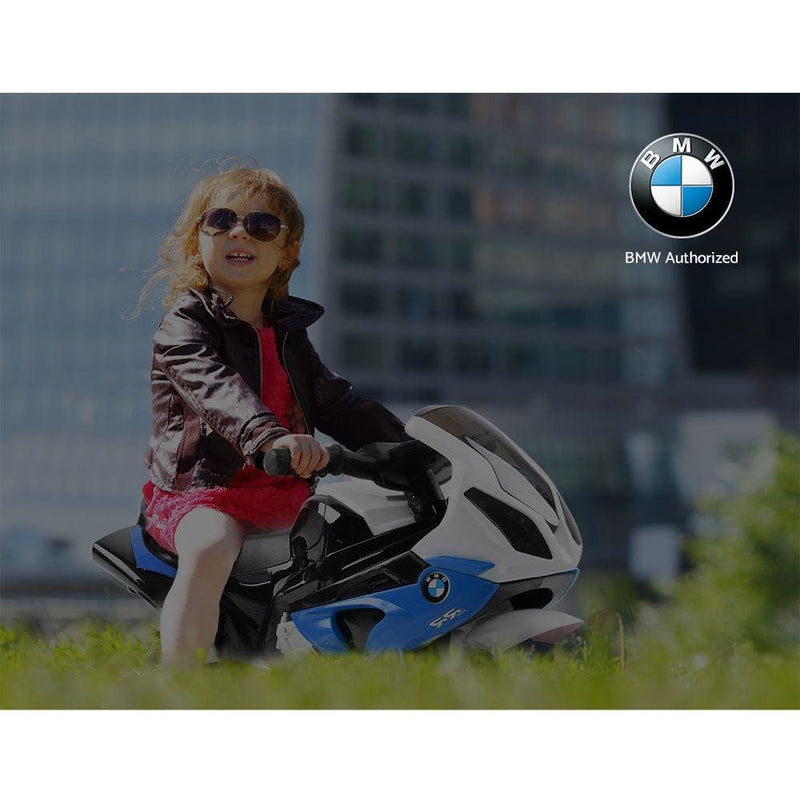 Kids Ride On Motorbike BMW Licensed S1000RR Motorcycle Car Blue - Baby