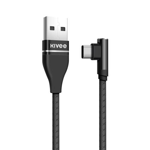 KIVEE CG011 Angle Lightning to USB Charging Cable 1M Black -