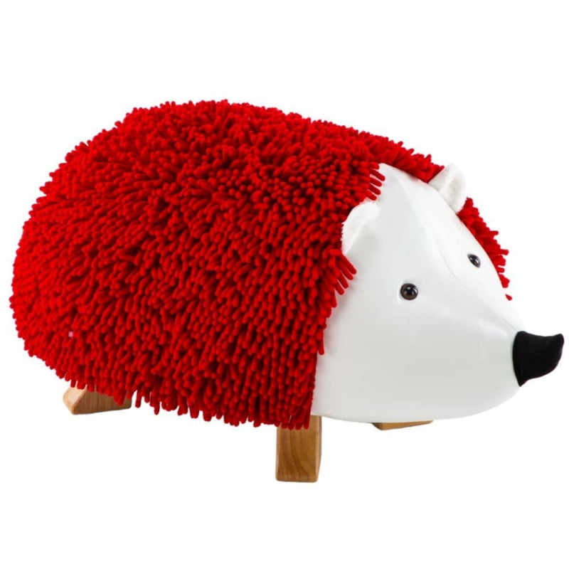Lira Red Hedgehog Ottoman With Solid Wood Footrest - Baby & 