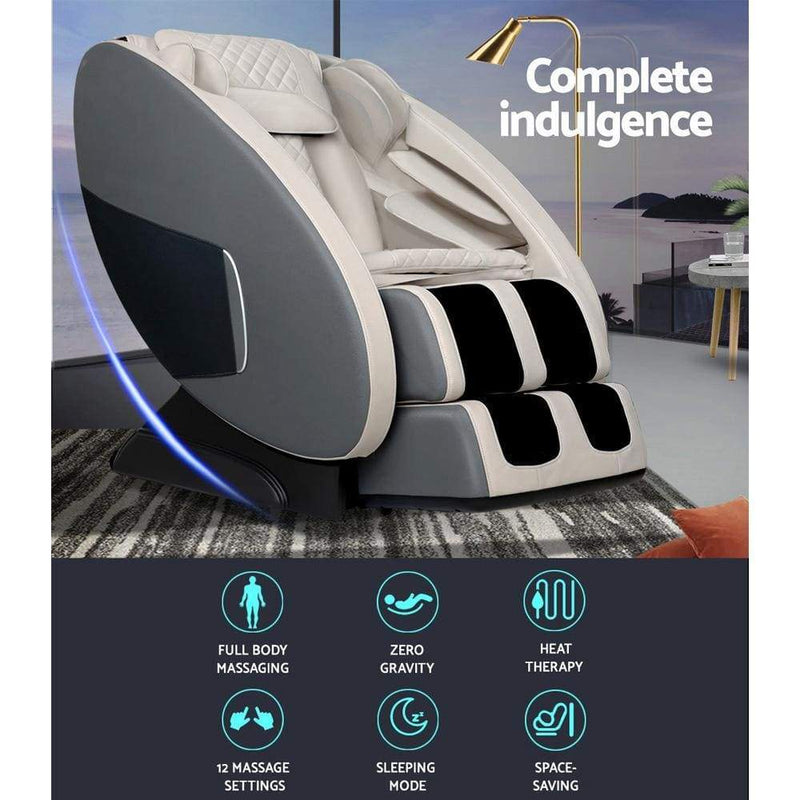 Livemor Electric Massage Chair Zero Gravity Recliner Body 