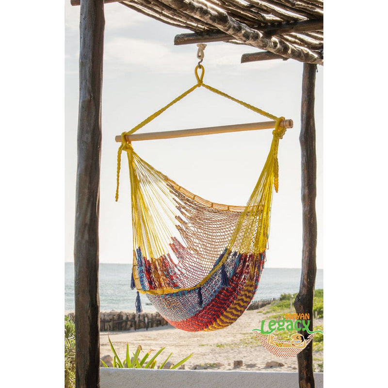 Mexican Hammock Swing Chair in Confeti - Home & Garden > 