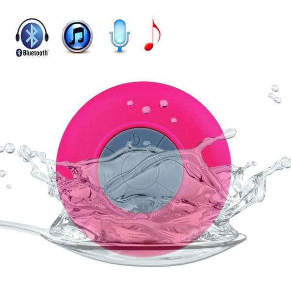 Mini Waterproof Wireless Bluetooth Speaker (Pink) - 