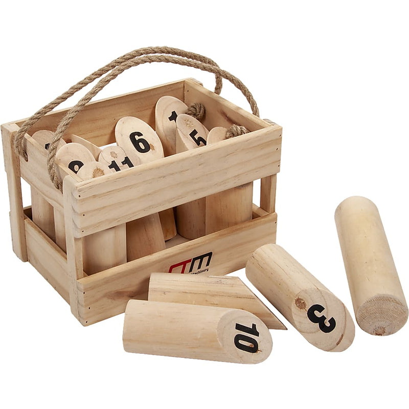 Number Toss Wooden Set Outdoor Games with Carry Case - Gift 