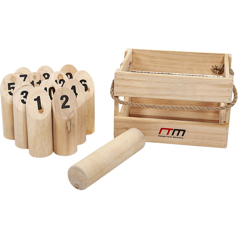 Number Toss Wooden Set Outdoor Games with Carry Case - Gift 