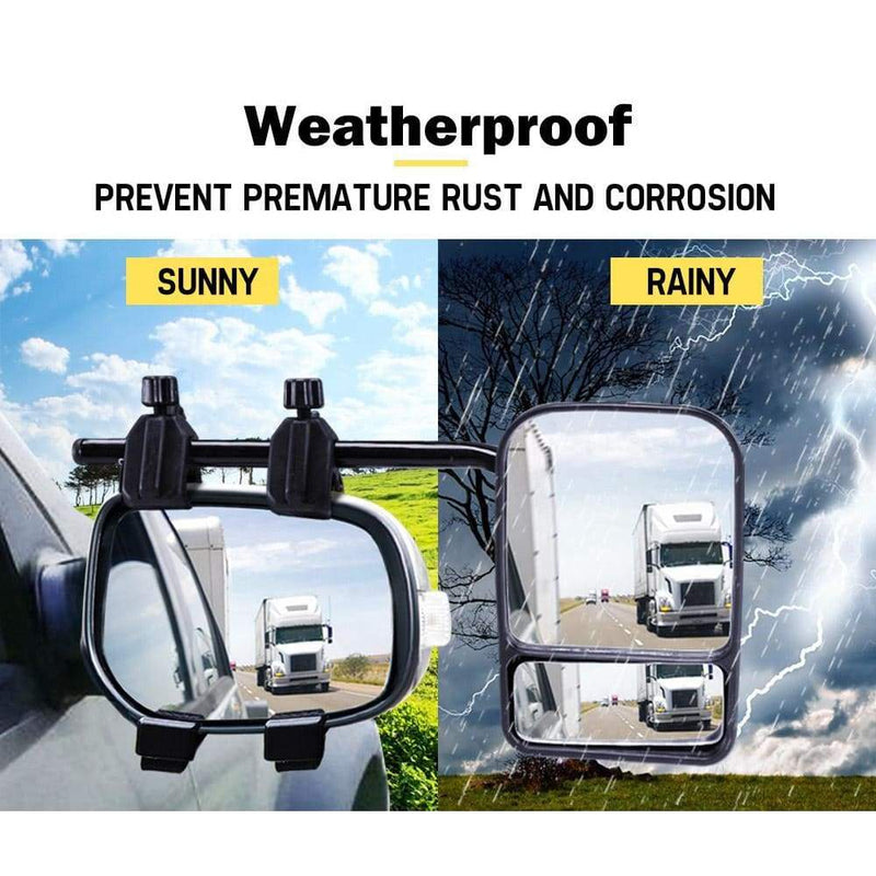 Pair TOWING MIRRORS PAIR UNIVERSAL MULTI FIT STRAP ON TOWING