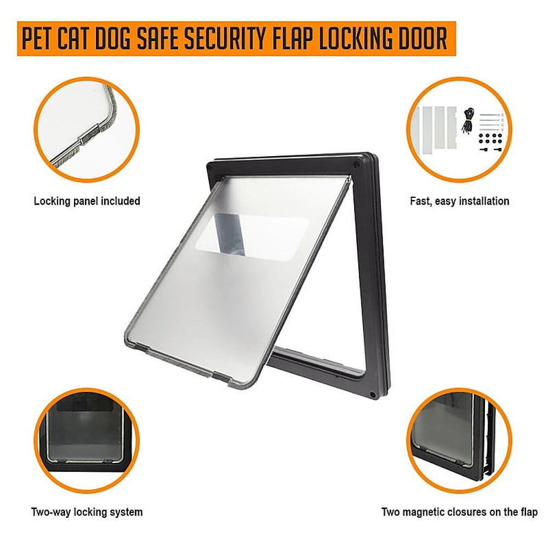 Pet Cat Dog Safe Security Flap Locking Door - Pet Care > Dog