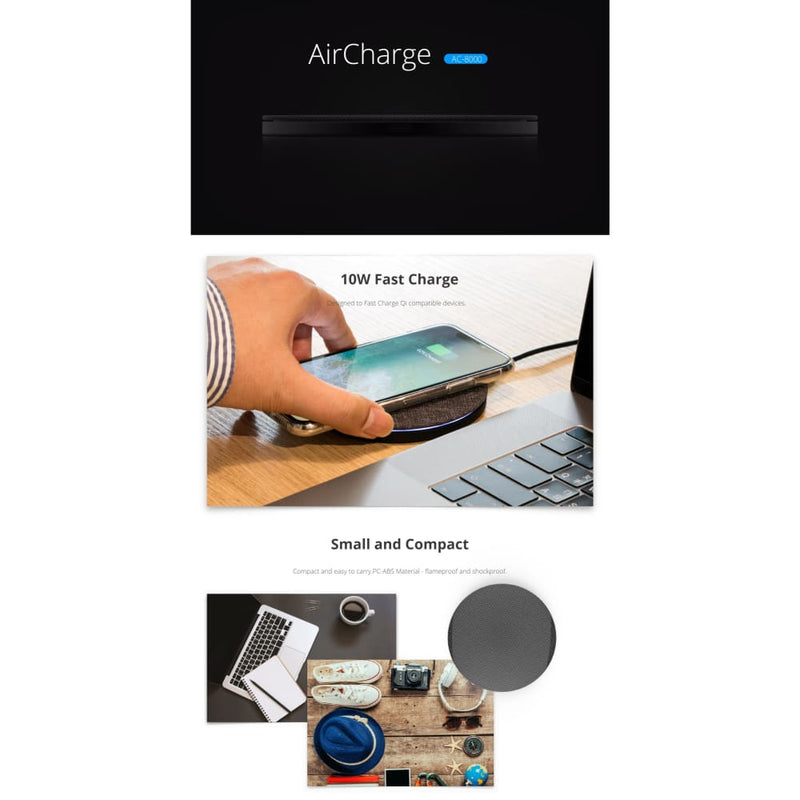 Photofast AirCharge Qi Compatible 10W Fast Charge 