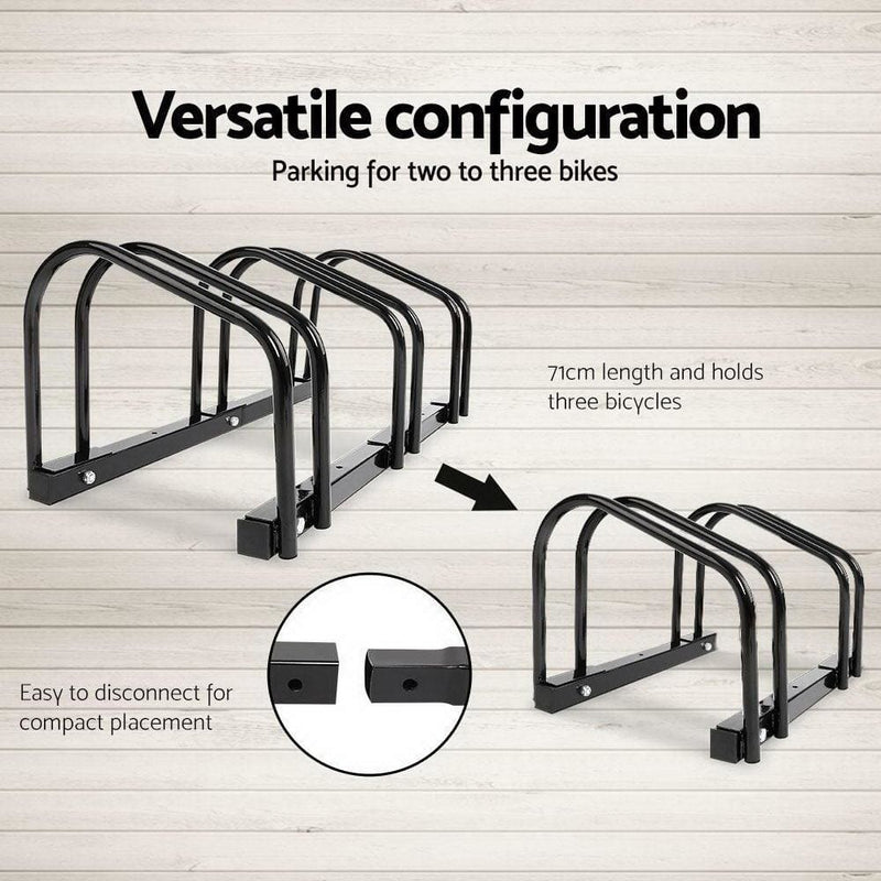 Portable Bike 3 Parking Rack Bicycle Instant Storage Stand -