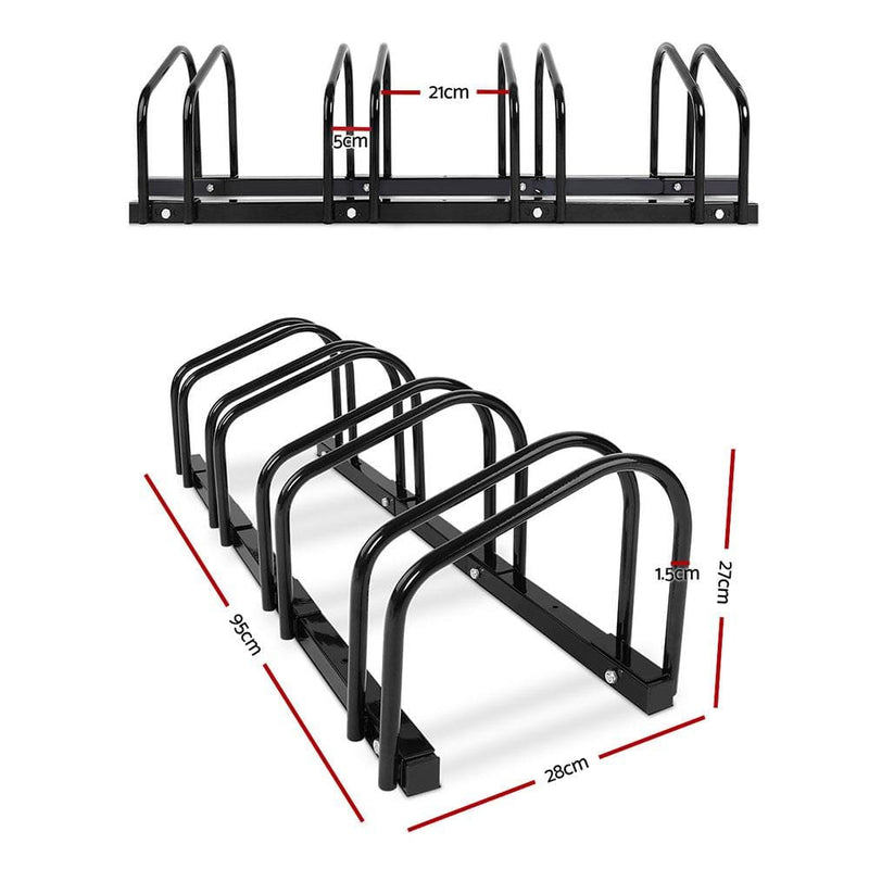 Portable Bike 4 Parking Rack Bicycle Instant Storage Stand -
