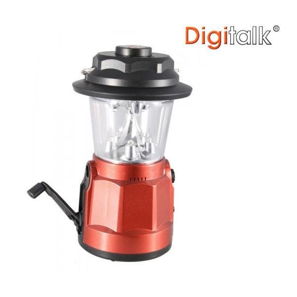 Portable Dynamo LED Lantern Radio with Built-In Compass - 