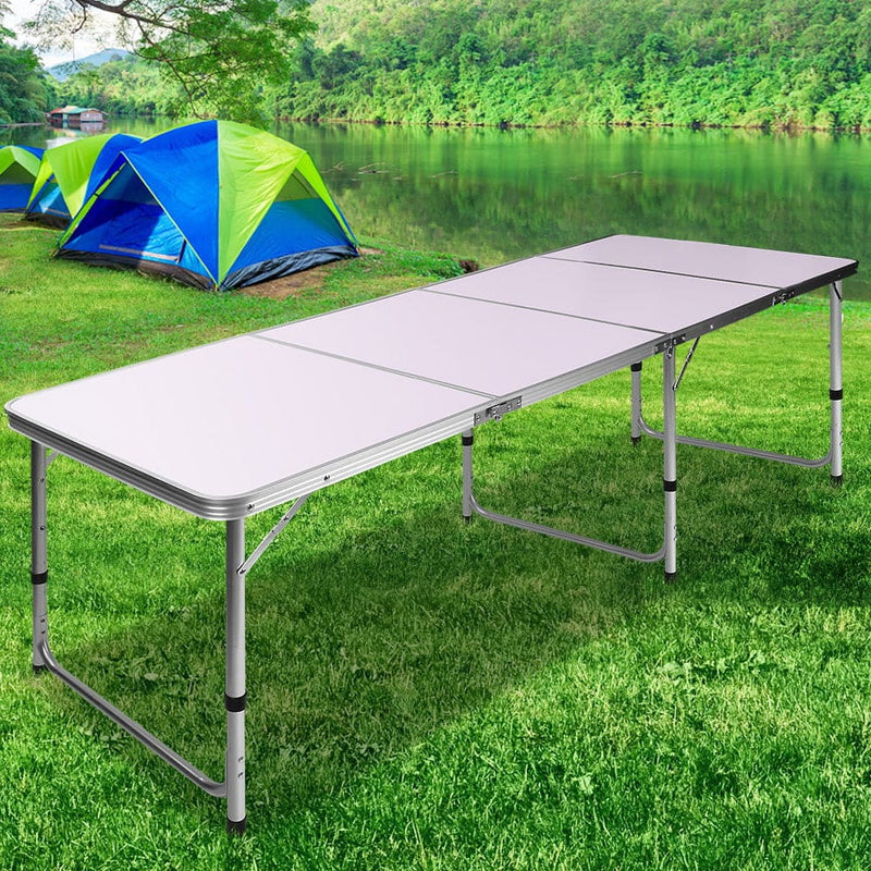 Portable Folding Camping Table 240cm - Outdoor > Camping
