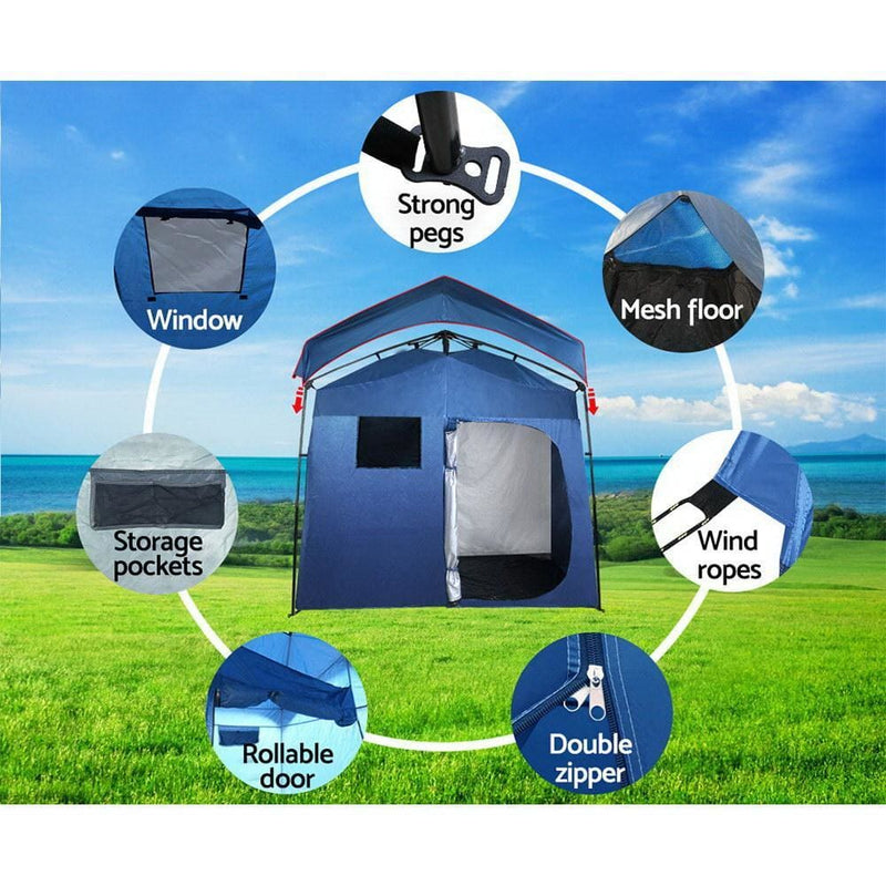 Portable Pop Up Shower Toilet Change Room Tent - Outdoor > 