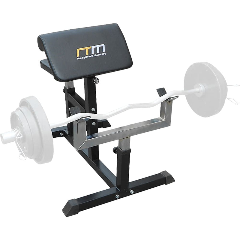 Preacher Curl Bench Weights Commercial Bicep Arms - Sports &