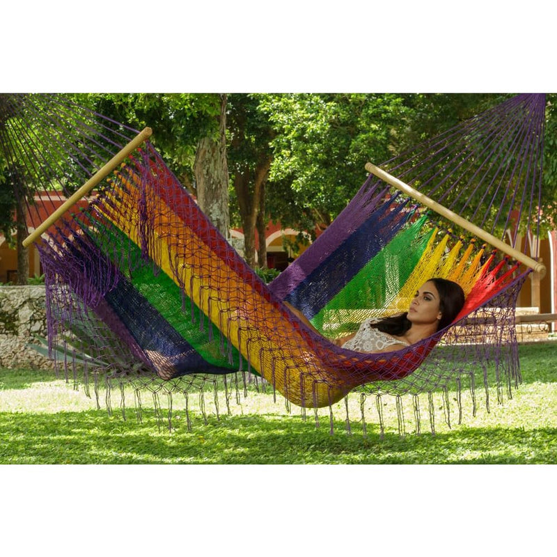 Resort Queen Size Rainbow - Home & Garden > Hammocks