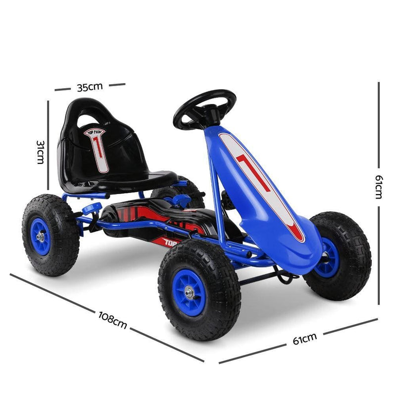 Rigo Kids Pedal Go Kart Car Ride On Toys Racing Bike Rubber 
