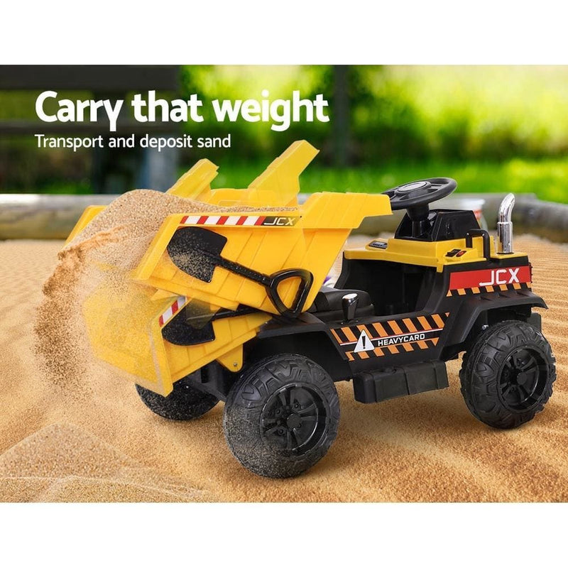 Rigo Kids Ride On Car Dumptruck 12V Electric Bulldozer Toys 