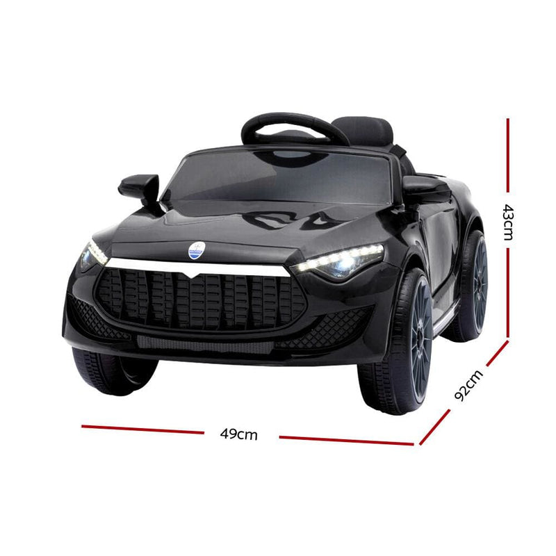 Rigo Maserati Kids Ride On Car - Black - Baby & Kids > Cars