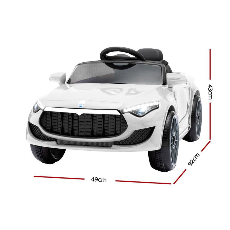 Rigo Maserati Kids Ride On Car - White - Baby & Kids > Cars