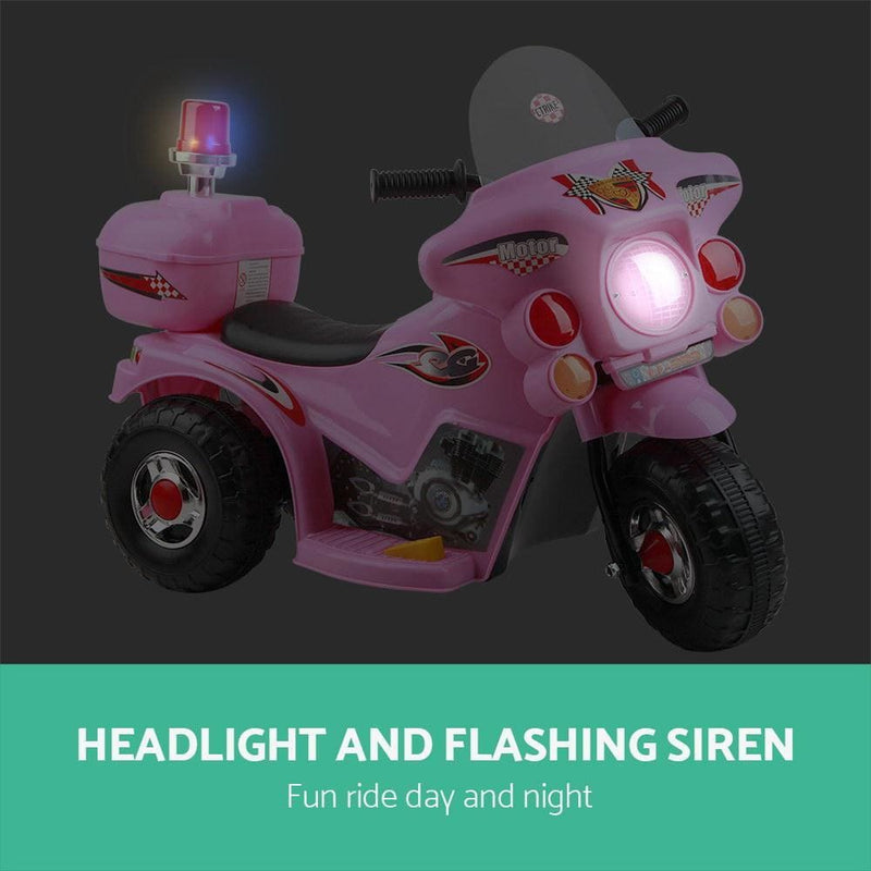 Rigo Kids Ride On Motorbike Motorcycle Car Pink - Baby & 