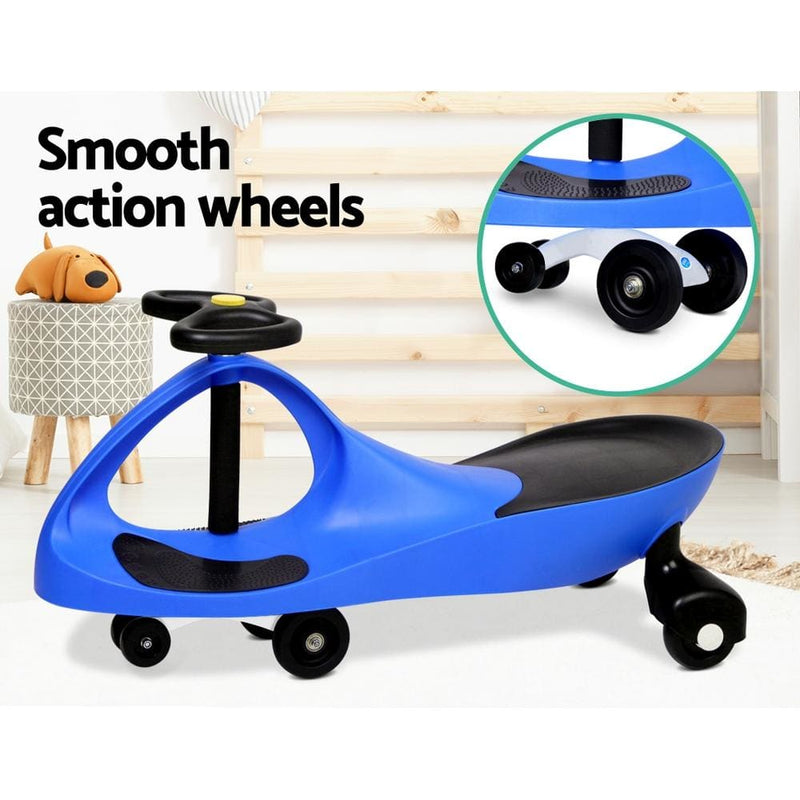 Rigo Kids Ride On Swing Car - Blue - Baby & Kids > Cars