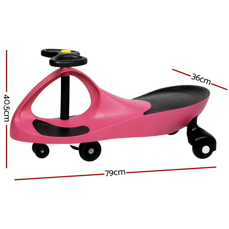 Rigo Kids Ride On Swing Car - Pink - Baby & Kids > Cars