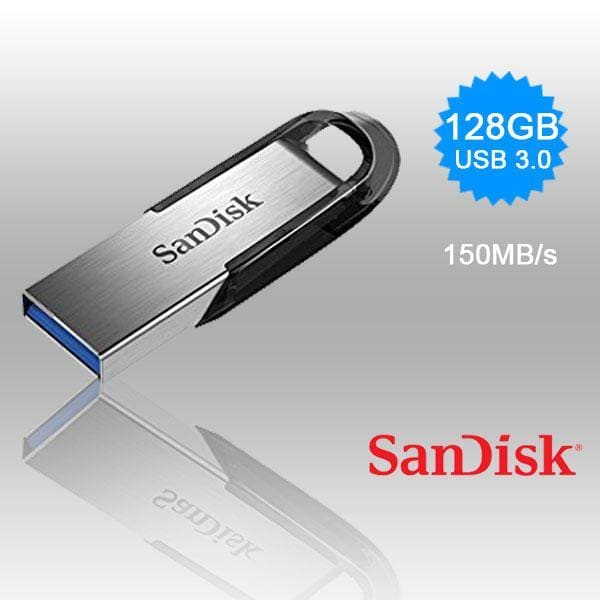 SANDISK 128GB CZ73 ULTRA FLAIR USB 3.0 FLASH DRIVE upto 