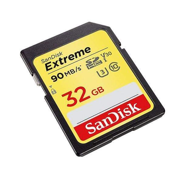 Sandisk Extreme SDHC UHS-I U3 Class 10 32GB upto 90MB/s 