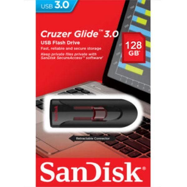 SANDISK SDCZ600-128G 128GB CZ600 CRUZER GLIDE USB 3.0 