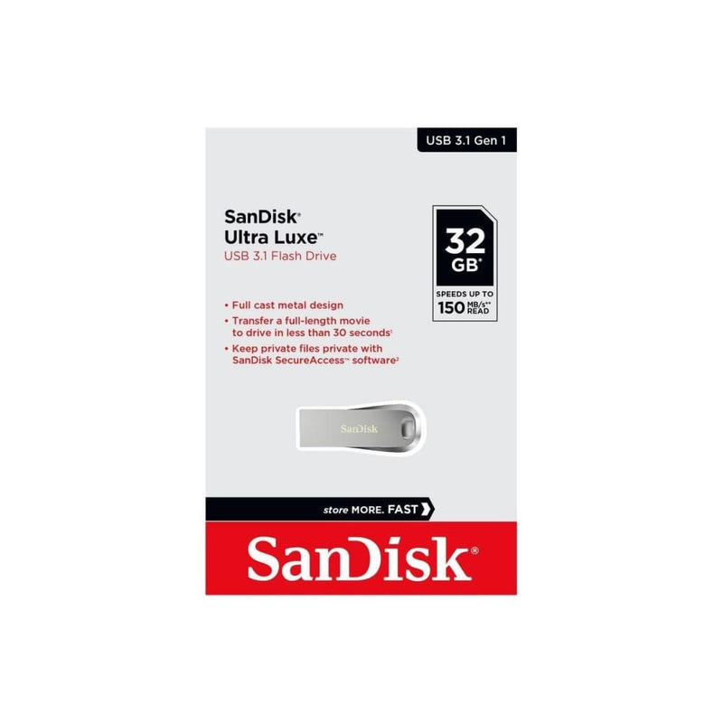 SANDISK SDCZ74-032G-G46 32G ULTRA LUXE PEN DRIVE 150MB USB 