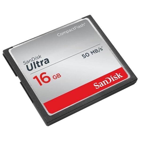 SanDisk Ultra 16GB CompactFlash 50MB/s (SDCFHS-0016G-Q46) - 