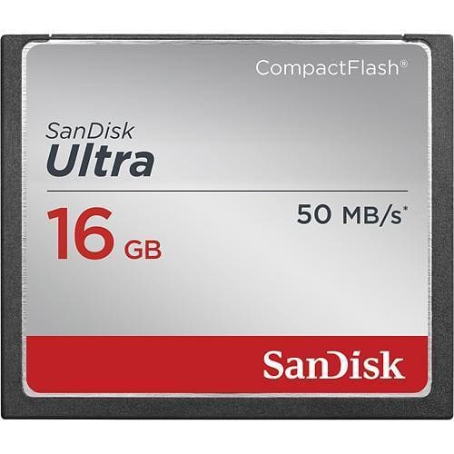 SanDisk Ultra 16GB CompactFlash 50MB/s (SDCFHS-0016G-Q46) - 
