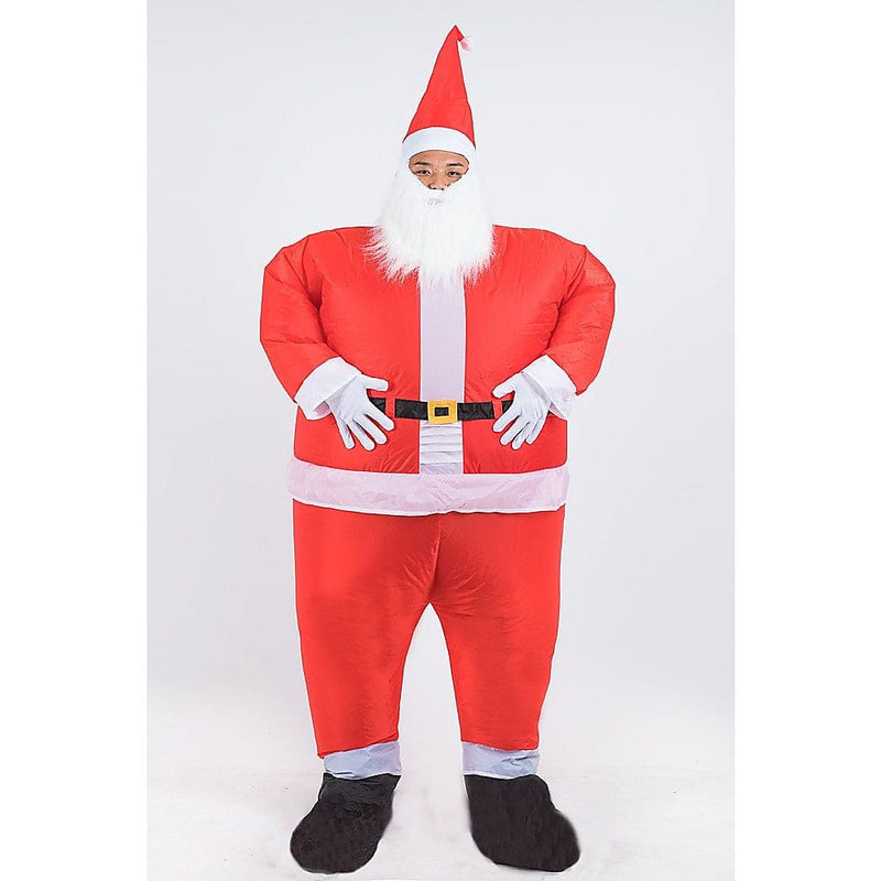SANTA Fancy Dress Inflatable Suit -Fan Operated Costume - 