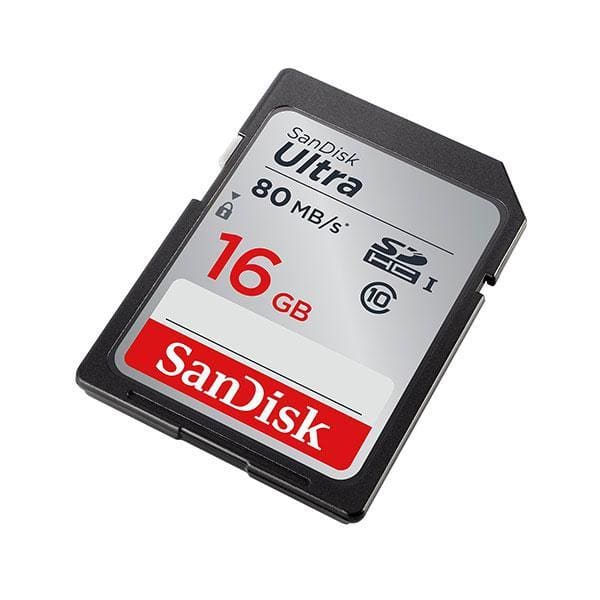 SDSDUNC-016G: SANDISK 16GB SDHC Class 10 Ultra 80MB/S - 
