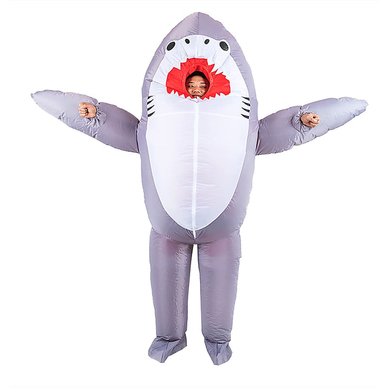 Shark Fancy Dress Fan Inflatable Costume Suit - Occasions > 