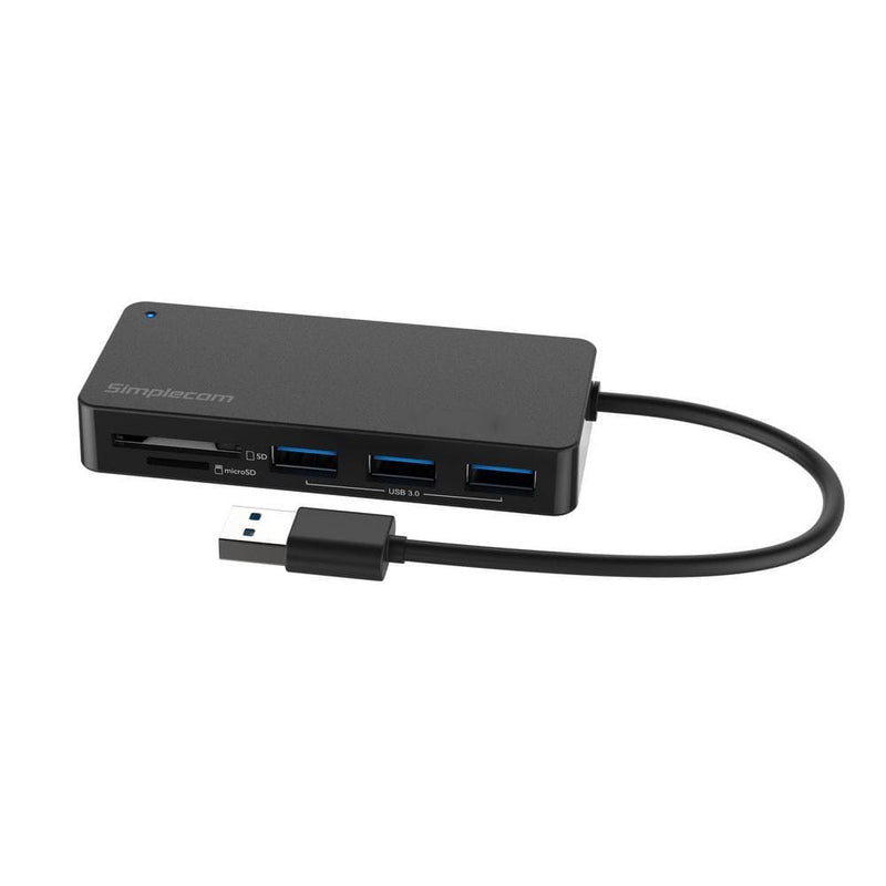Simplecom CH368 3 Port USB 3.0 Hub with Dual Slot SD MicroSD