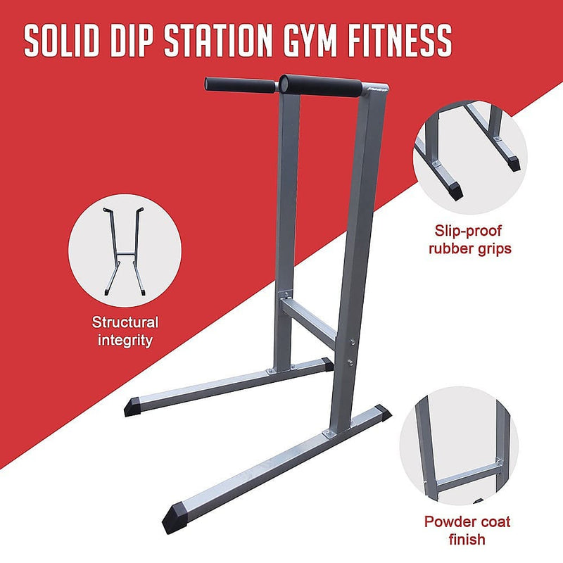 Solid Dip Station Gym Fitness - Sports & Fitness > Fitness 