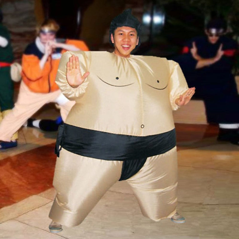 SUMO Fancy Dress Inflatable Suit -Fan Operated Costume - 