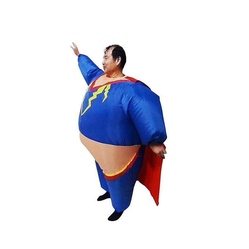Super Hero Fancy Dress Inflatable Suit - Fan Operated 