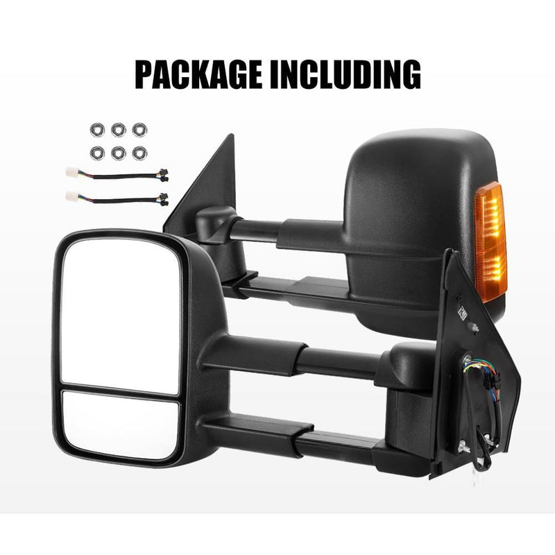 Towing Mirrors Extendable for Toyota Landcruiser 200 Series 