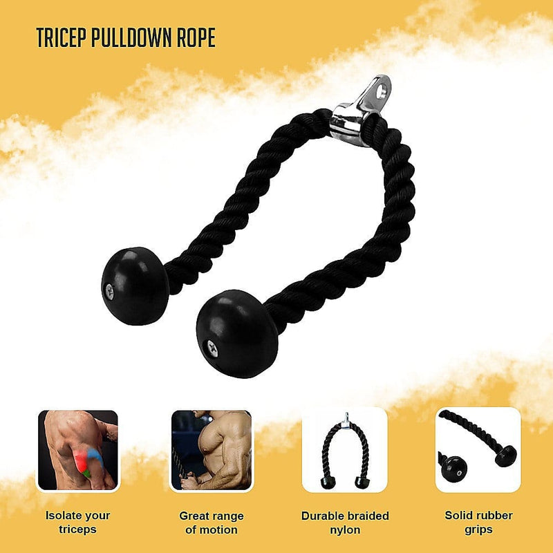 Tricep Pulldown Rope - Sports & Fitness > Fitness 